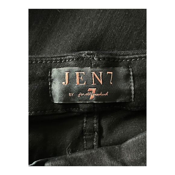 JEN7 by 7 For All Mankind jeans Ripped Slim Boyfriend black size 16 - Picture 4 of 6